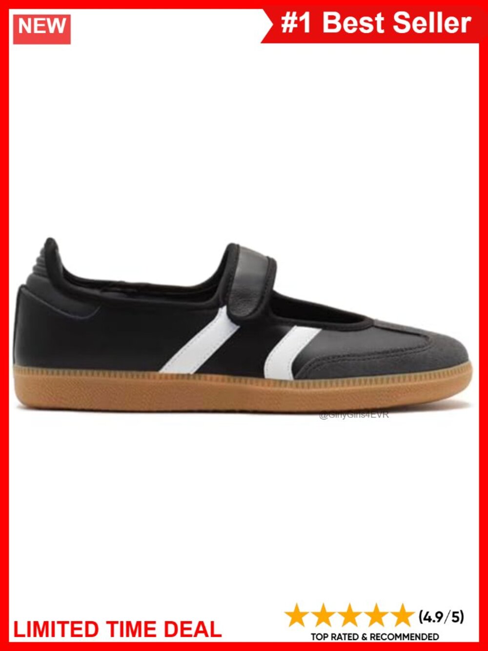 Mary Jane Sneakers Women Slip On Ballet Flats Retro Walking Shoes
